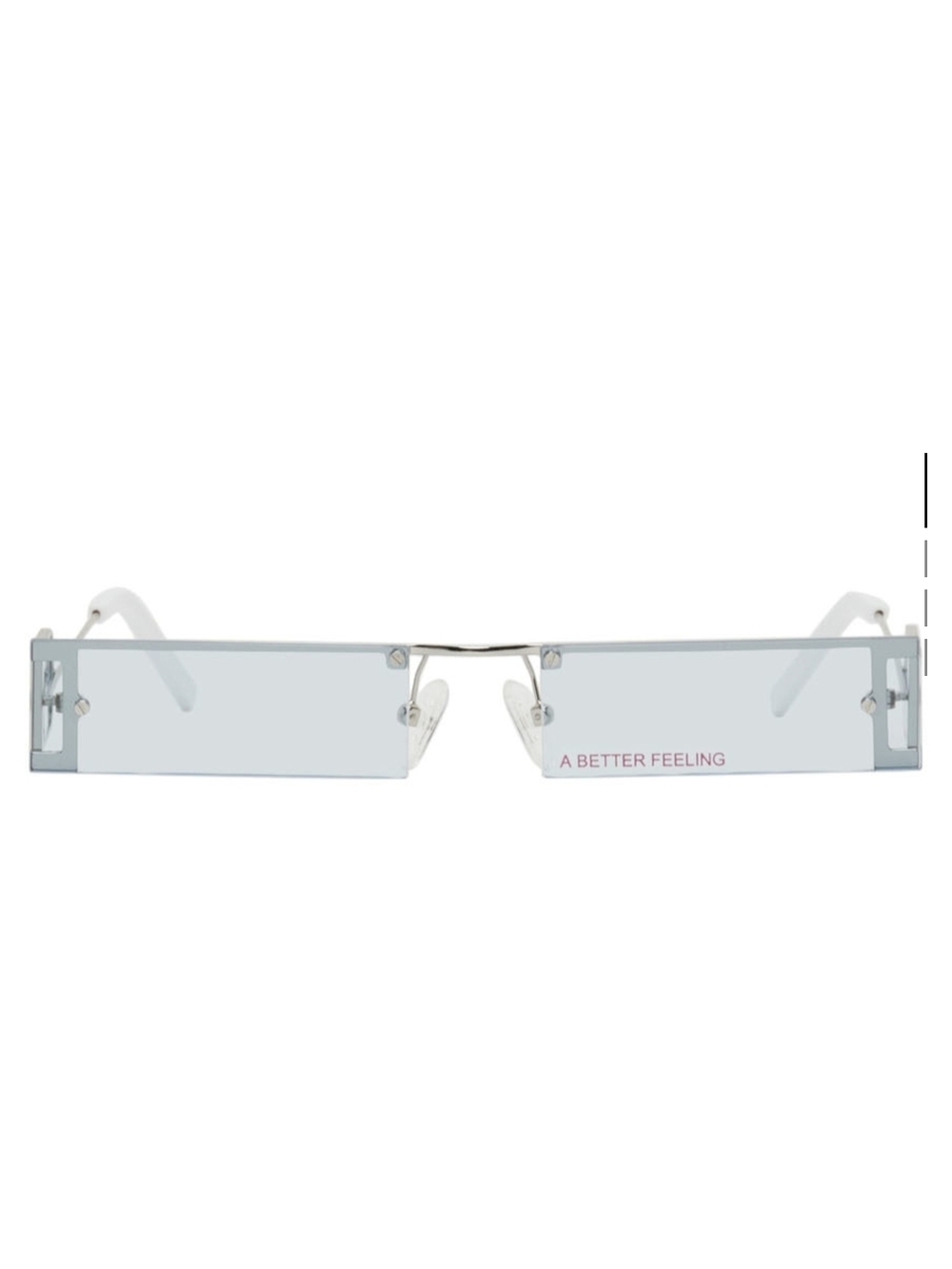 A Better Feeling Rectangle Sunglasses - Light Blue
